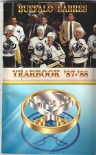 1987/88 BUFFALO SABRES YEARBOOK  -  CLOUTIER FOLIGNO RAMSEY PUPPA MINT !!!!