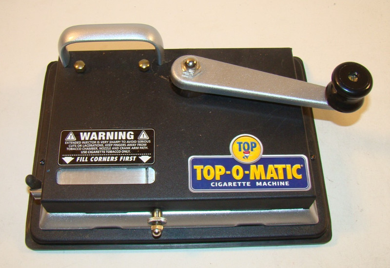 NEW TOP-O-MATIC CIGARETTE ROLLING MACHINE w/ Warranty PARTS LIST & Extras