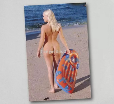 Kühlschrankmagnet Nackte Frau Babes Am Strand Aktdruck Kunst 1019 v