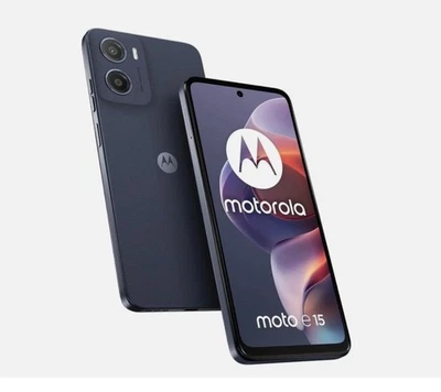 Motorola E15 4G 64GB Mobile Phone unlocked to all network - Denim Blue