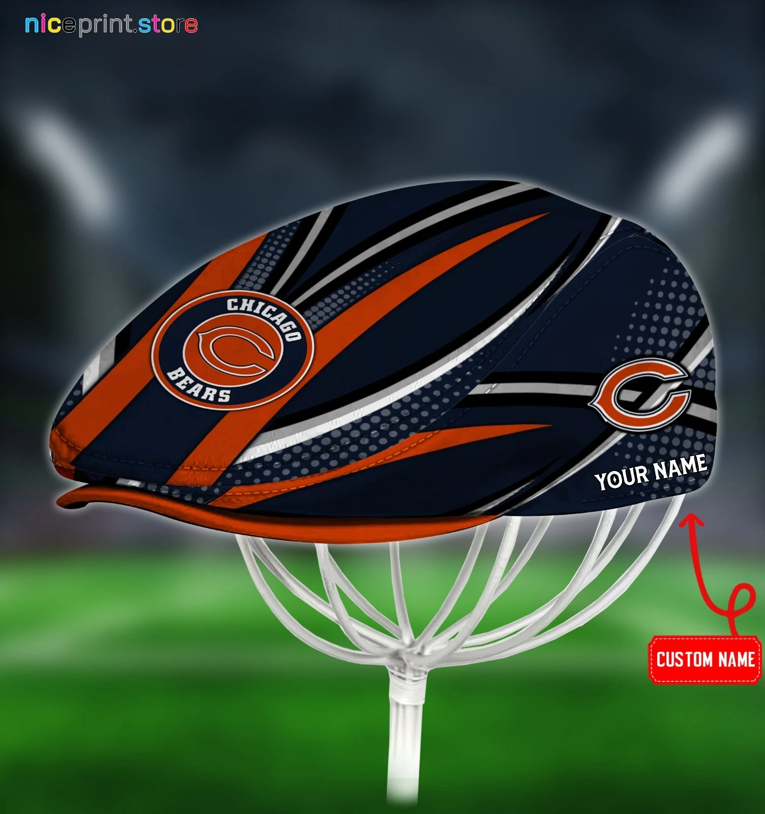 Chicago Team Bears Jeff Cap football Jeff Cap Driving Cap Golf Cap For Men