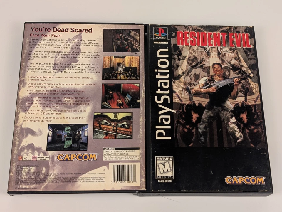 Resident Evil Long Box (PlayStation 1 PS1)➡️AUTHENTIC -CIB Complete - Tested 🎮 - Image 4 of 4