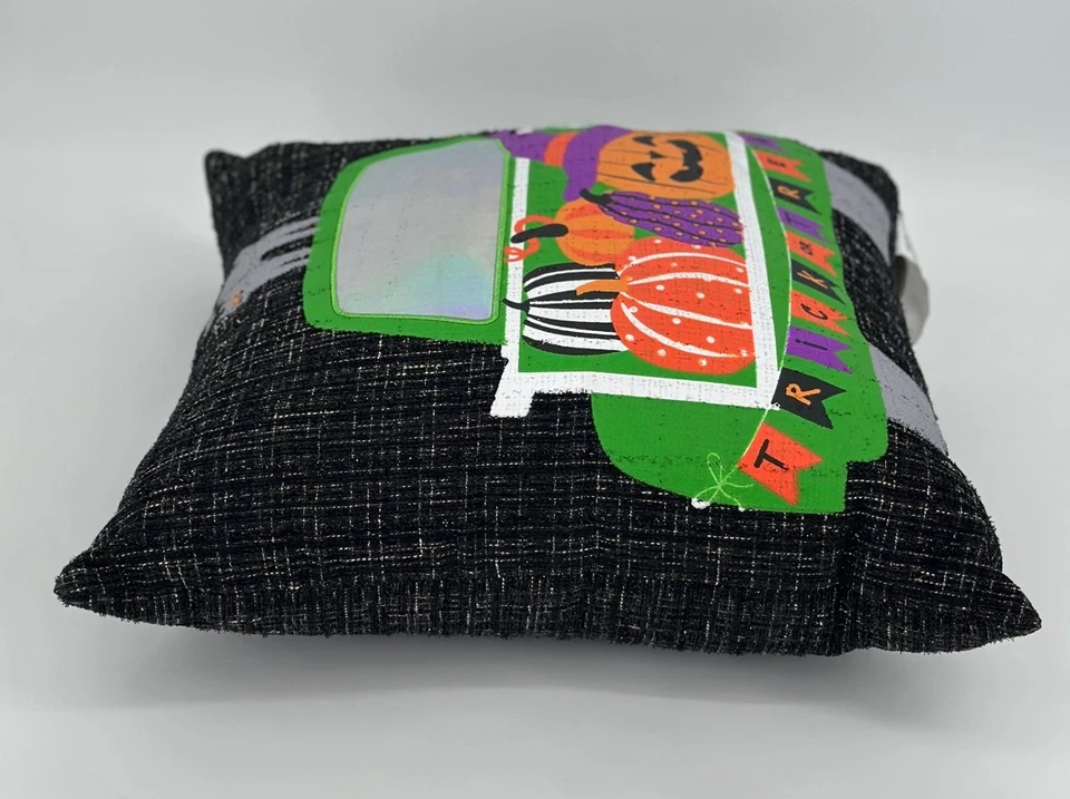 Trick-Or-Treat 万圣节枕头 20X20 南瓜和猫装饰 Envougekids 复古 Y2K — 第 4/4 张图片