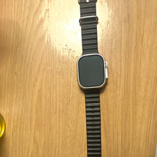 Ai core Apple Watch Ultra 2 49mm Titanium Silver GPS 32GB Black Silicone Band