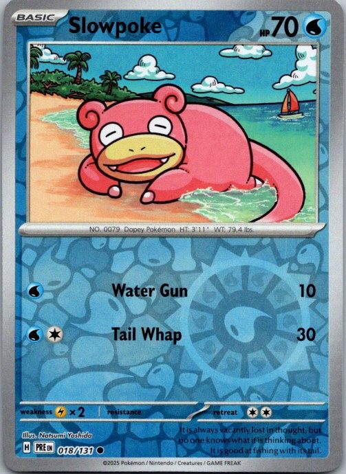 Slowpoke Common SV: Prismatic Evolutions 018/131 NM Reverse
