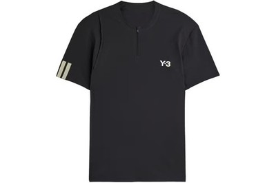 Adidas Y-3 Tennis Pro Free Lift 1/4 Zip Black Shirt JN2992 Men's Size M New $85