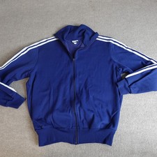 Vintage Adidas Jacket Small Blue Made in West Germany 80s