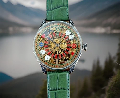 BEAUTIFUL VINTAGE ROLEX LEVER MOVEMENT IN A NEW QUALITY CASE, FULLY SERVICED.