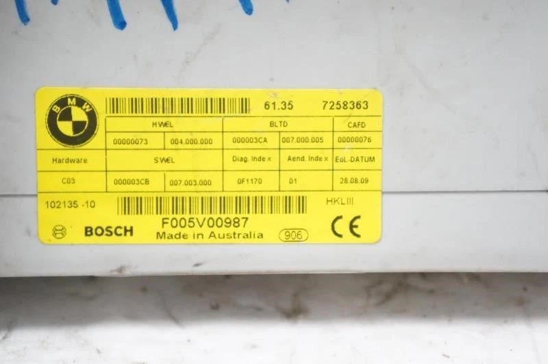 BMW 750i xDrive 2010-2015 Bosch módulo de control de elevación de tapa de maletero 61357258363 Foto 4 de 4