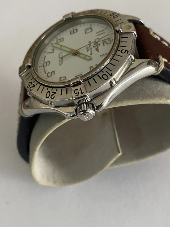 VINTAGE BREITLING COLT AUTOMATIC DIVER 300 M. CAL. ETA 2824-2 - WHITE DIAL - Imagen 3 de 4