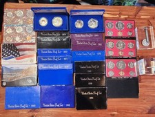 Huge lot of Silver Proof and Mint Sets and other Silver US Coins