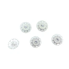5Pcs Rhinestone Buttons Replacement Decorative Flower Embellishments Buttons