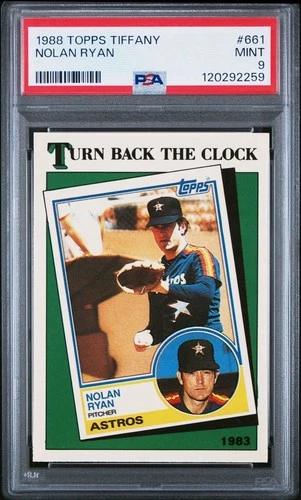 1988 Topps Tiffany #661 Nolan Ryan - PSA 9 Turn Back The Clock