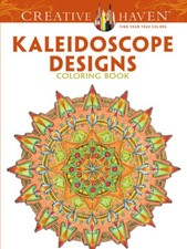 Creative Haven Kaleidoscope Designs Coloring Book Adult Coloring - GOOD