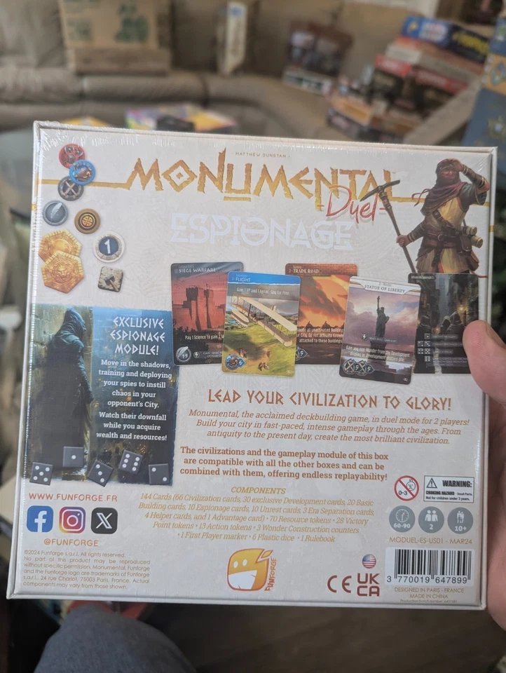 Juego de Mesa MONUMENTAL DUEL ESPIONAGE PRECINTADO 2024 Foto 4 de 4