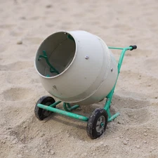 6.3 Cu.Ft 110V Concrete Mixer Steel Drum 180L Cement Mixer 4 Steel Blades 24RPM