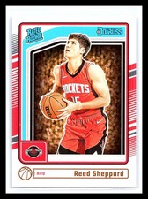 2024-25 Donruss Rated Rookie Reed Sheppard #202 RC Rockets