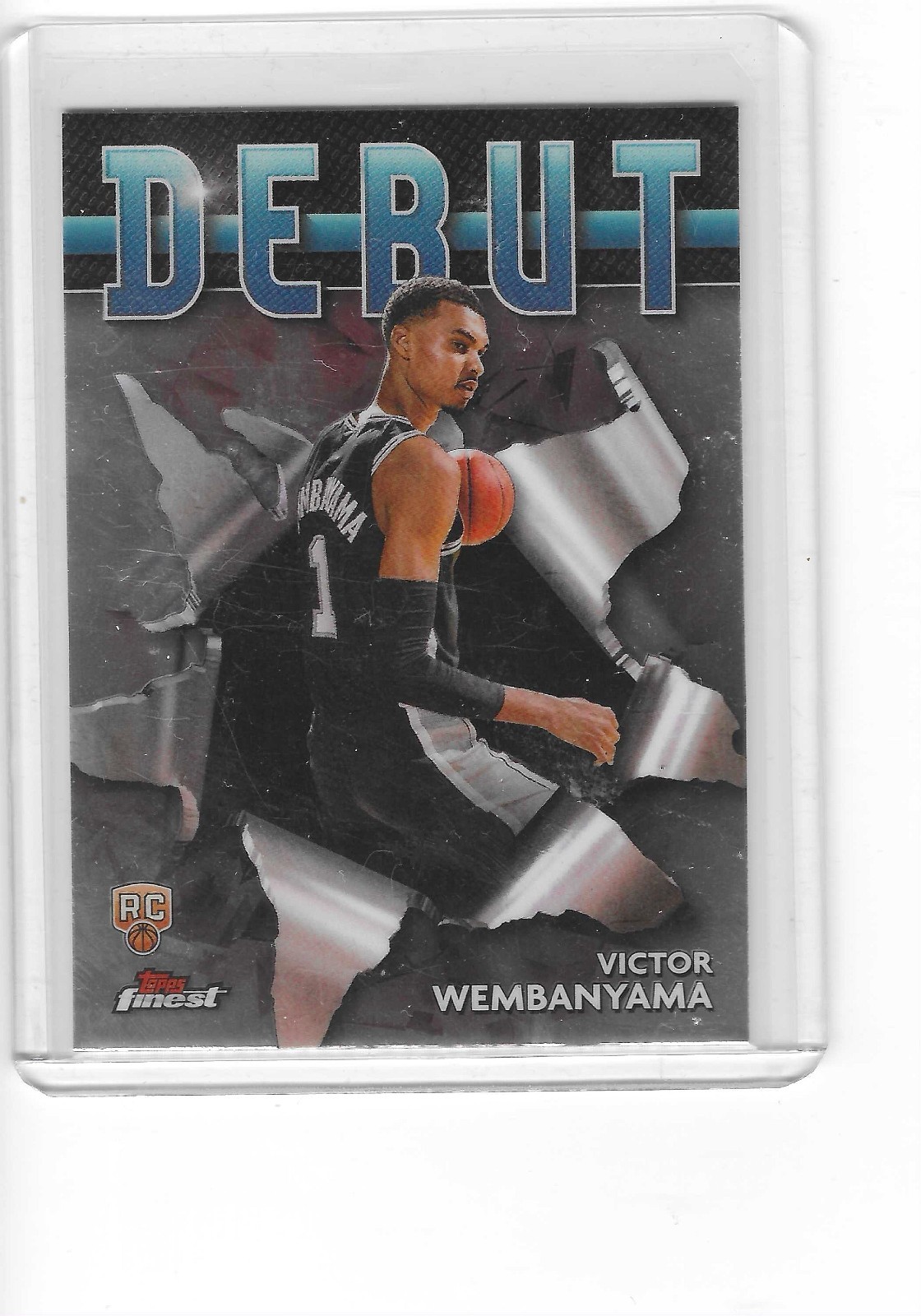 2023-24 Topps Finest - Debut Victor Wembanyama #D-1 (RC)
