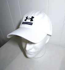 Under Armour Branded Cap Hat UA Free Fit Strap back White One Size Fits Most NEW