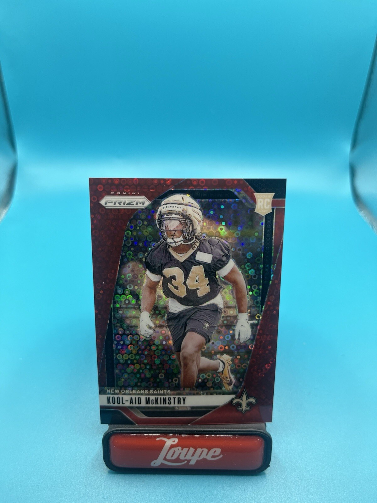 Kool-Aid McKinstry 2024 Panini Prizm Red Disco Prizm RC 20/75 #363 Saints