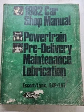1982 FORD CAR SERVICE MANUAL REPAIR Power Train Maintenence Lube Excort LN7 Lynx