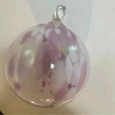 Medusa Spirit Lavender Lilly Hand Blown Glass Witch Ball Iron Art Glass Designs