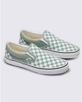 New Vans Classic Slip-On Color Theory Checkerboard Iceberg New Vans Classic Slip-On Color Theory Checkerboard Iceberg