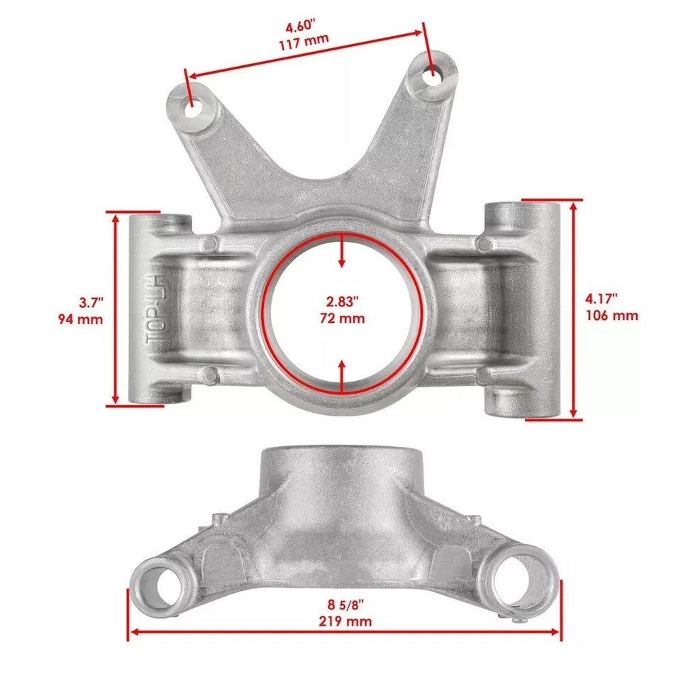 Задний левый правый кулак подходит для Polaris Sportsman 850 2010 - 2021 держатель подшипника  - Изображение 4 из 4
