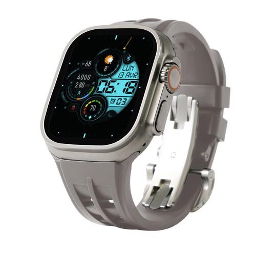 Silicone Band For Apple Watch Ultra2 49mm 9 8 7 6 5 4 SE 42/44/45mm Rubber Strap - Picture 22 of 22