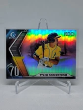2022 Bowman Scouts' Top 100 Refractor #BTP-70 Tyler Soderstrom Athletics C6A