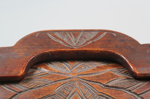 Antique Bamboo Water Carrier Box Barrel Chinese Oriental Carved Design - Picture 11 of 20