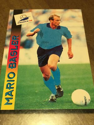 1998 France World Cup Mario Basler Card By Panini German Soccer. Deutschland