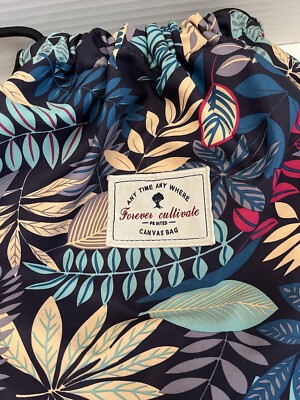 Forever Cultivate Hawaiian Print Drawstring Backpack | eBay display picture 1