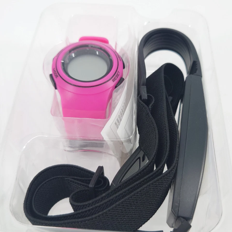 Reloj de Ejercicio Monitor de Ritmo Cardíaco EVERLAST Rosa Digital HR6 con Transmisor NUEVO Foto 3 de 4