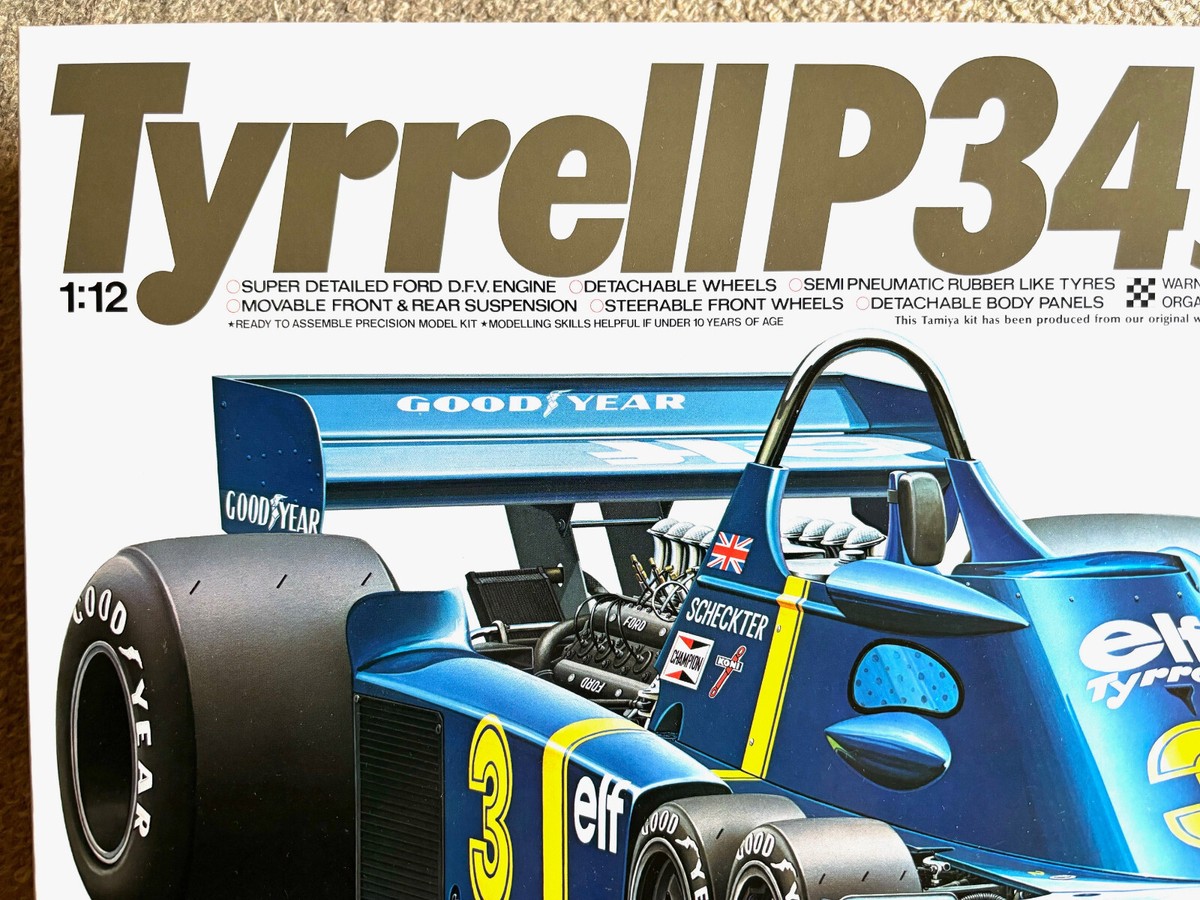 TAMIYA 1/12 TYRRELL P34 SIX WHEELER F1 Racing Car Plastic
