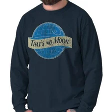 Thats No Blue Moon Space Wars Movie Nerd Long Sleeve Tshirt for Men or Women