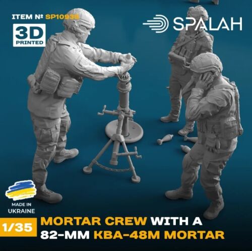 SPALAH 10935 1/35 Un set di modellini e figure equipaggio di mortai ucraini - Foto 5 di 5