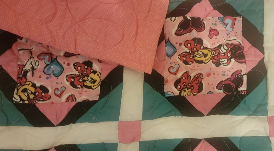 婴儿床床上用品婴儿房套装米妮老鼠面料 — 第 4/4 张图片