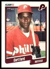 1990 Fleer Baseball Card Curt Ford Philadelphia Phillies #557
