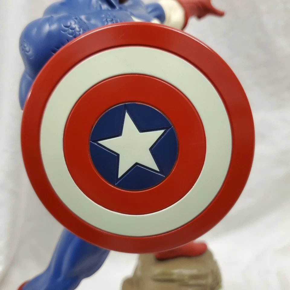 HÉROE DURO CAPITÁN AMÉRICA 15" ESTATUA MARVEL LOS VENGADORES BUSTO FIGURA Hulk Foto 4 de 4