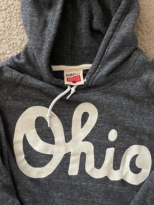 Homage Ohio State Buckeyes Script Ohio Hoodie Hooded Sweatshirt Small ...