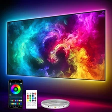 LED Lights for TV 40-60 Inch, 10FT ICRGB TV LED Backlight Kit with Bluetooth APP