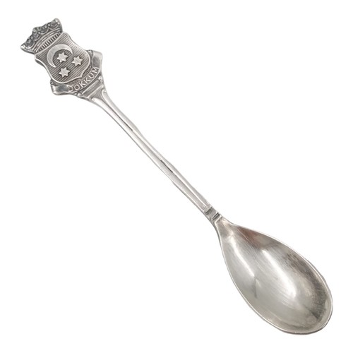 Dokkum Netherlands Souvenir Spoon Collectible Silverplate 100