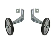 Kids Universal Bicycle Heavy Duty Steel Chrome Training Wheel for 12'' Bikes.