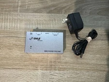 Pyle PP444 Mini Phono Preamp w/ Power Supply FREE S/H