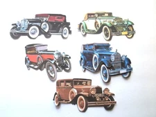 3D UPick  Vintage Cars Convertible Roadster Card Scrapbook Embellishment