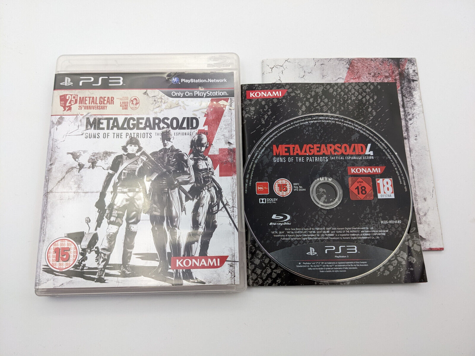 Metal Gear Solid 4: 25th Anniversary Edition - PS3 Game - PlayStation 3 MGS