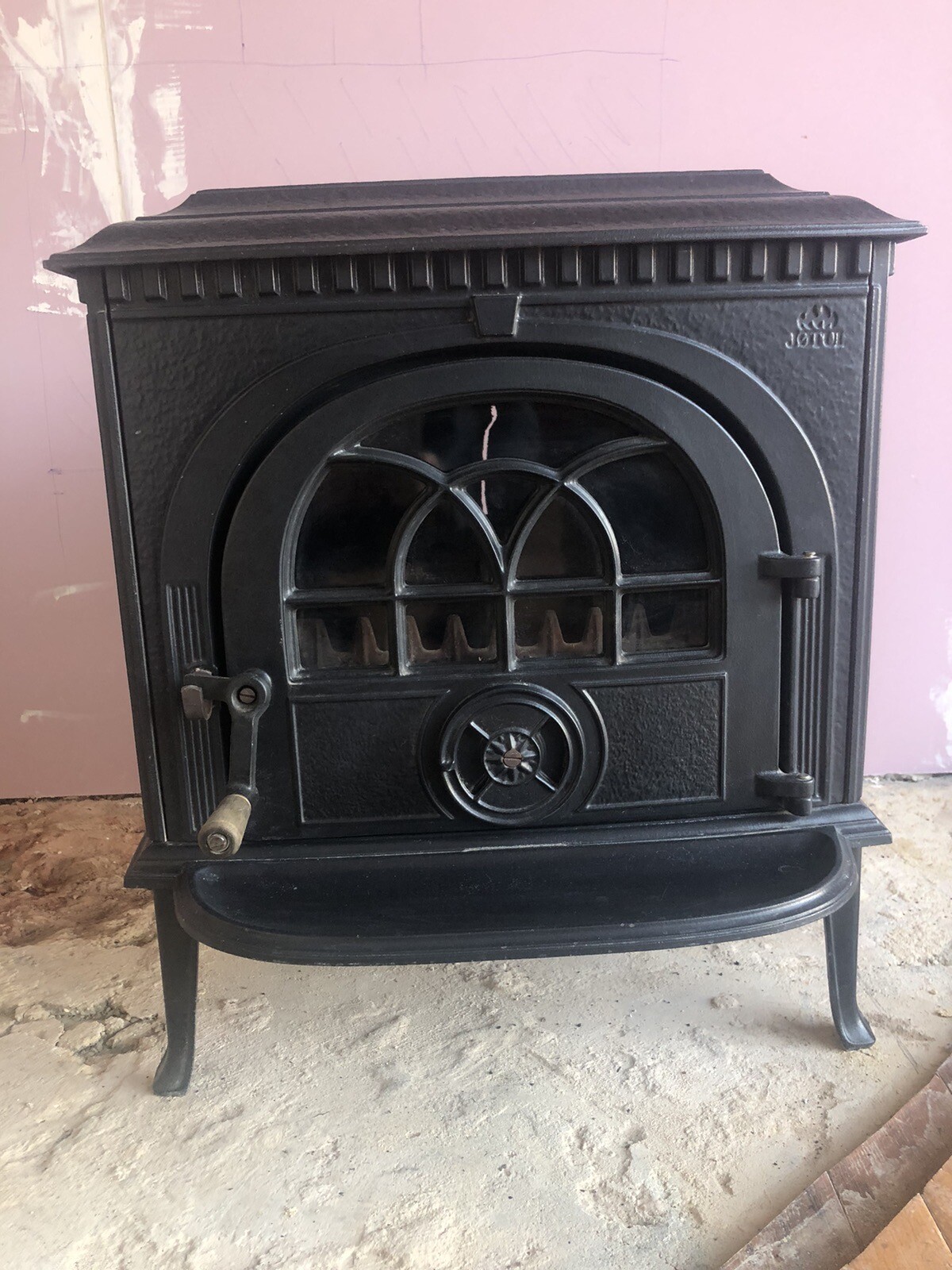 Jotul F8 Norwegian Wood Burning Stove, Cast iron, Glass front eBay