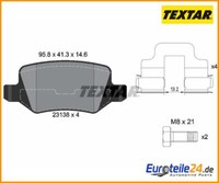Bremsbelagsatz, Scheibenbremse Q+ Textar 2313805