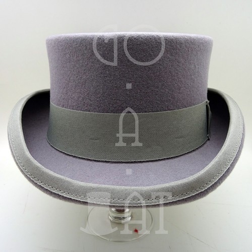 CLASSIC Wool Felt Tuxedo Top Hat Men Coachman Topper | 59cm | Black Red Grey - Picture 19 of 24